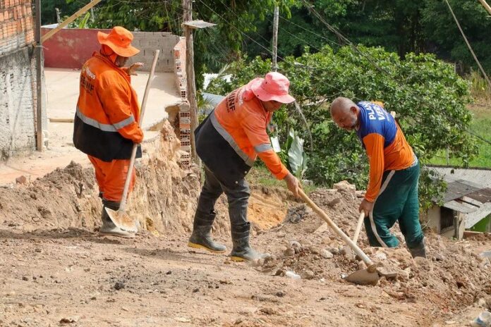 Prefeitura de Manaus avança com obras de drenagem e infraestrutura no bairro Santa Etelvina