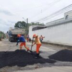 Prefeitura de Manaus intensifica obras de asfalto no Novo Aleixo para melhorar mobilidade urbana
