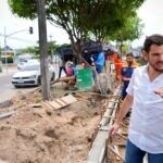 No Dia da Árvore, prefeito Renato Junior vistoria obra e reforça preservação da arborização na avenida Margarita