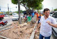 No Dia da Árvore, prefeito Renato Junior vistoria obra e reforça preservação da arborização na avenida Margarita