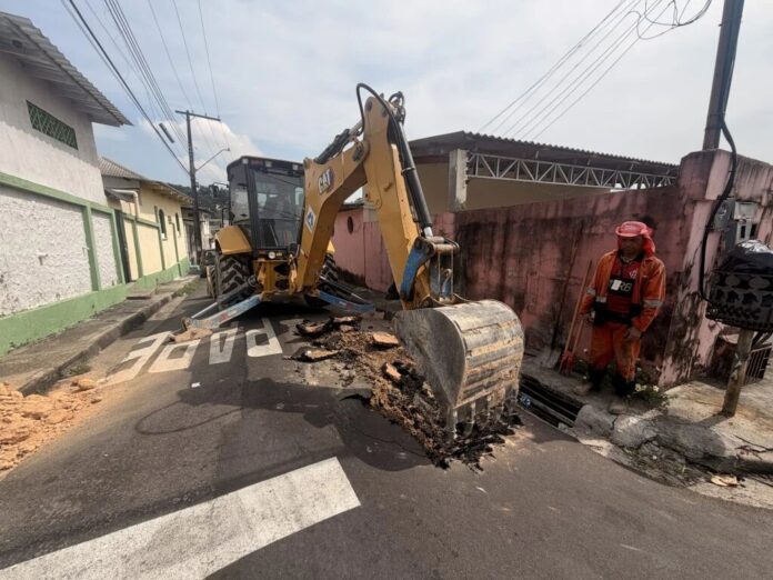 Prefeitura de Manaus revitaliza drenagem no Japiim para prevenir alagamentos